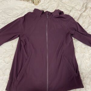 Purple Zip-Up lulu lemon rain jacket